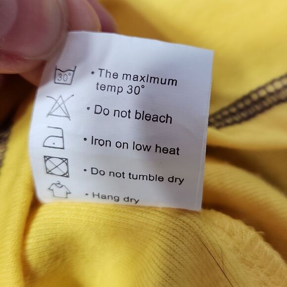 💜Yellow & Purple Colorblock Raglan Long Sleeve Top Medium - Picture 11 of 11